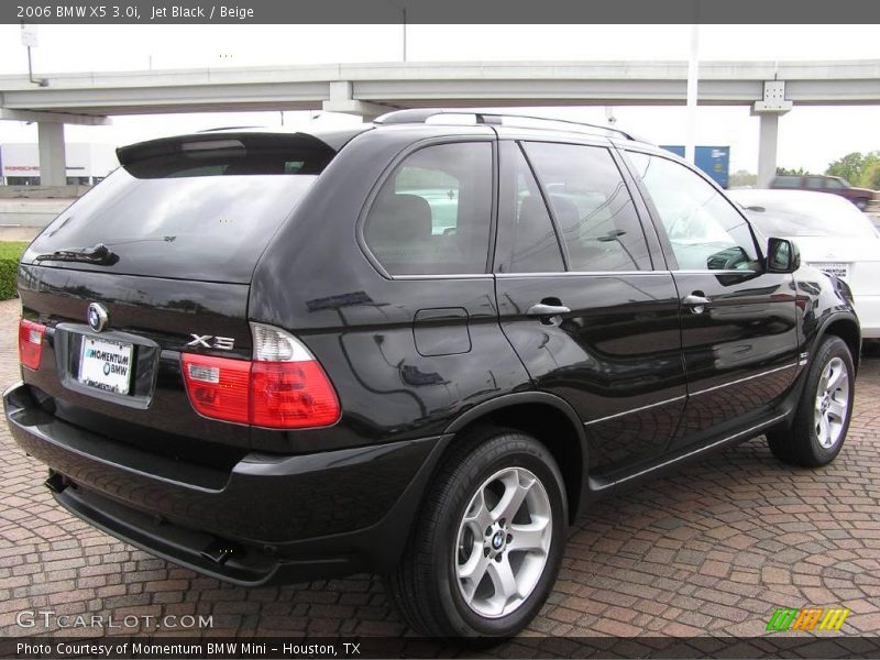 Jet Black / Beige 2006 BMW X5 3.0i
