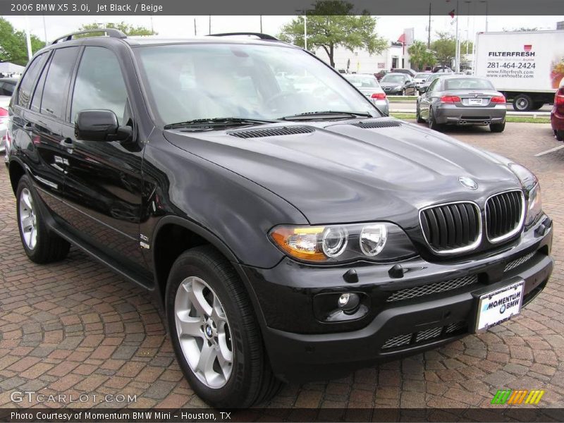 Jet Black / Beige 2006 BMW X5 3.0i