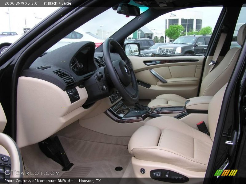 Jet Black / Beige 2006 BMW X5 3.0i