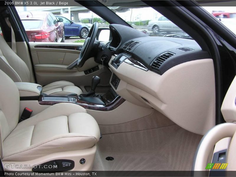Jet Black / Beige 2006 BMW X5 3.0i