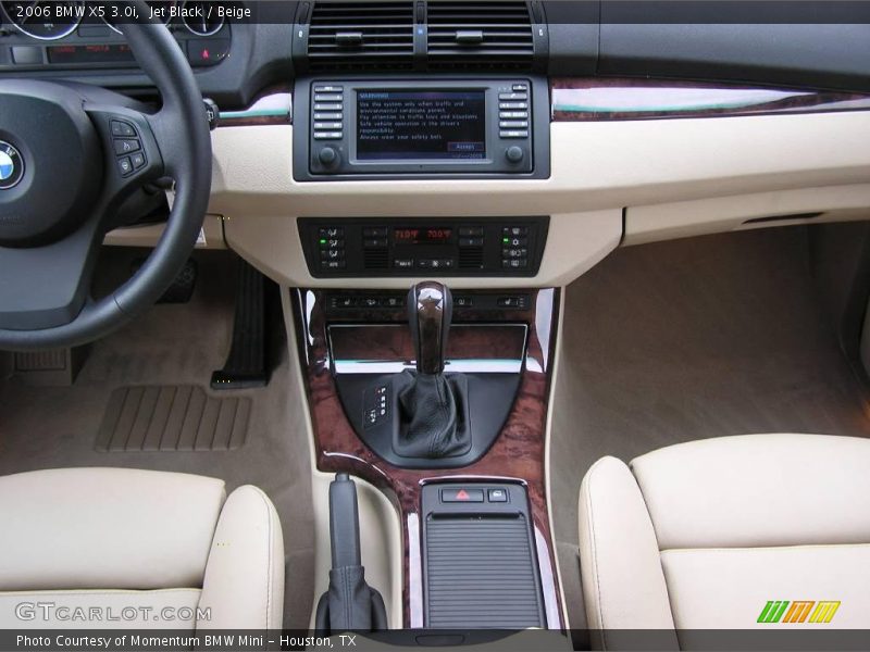 Jet Black / Beige 2006 BMW X5 3.0i