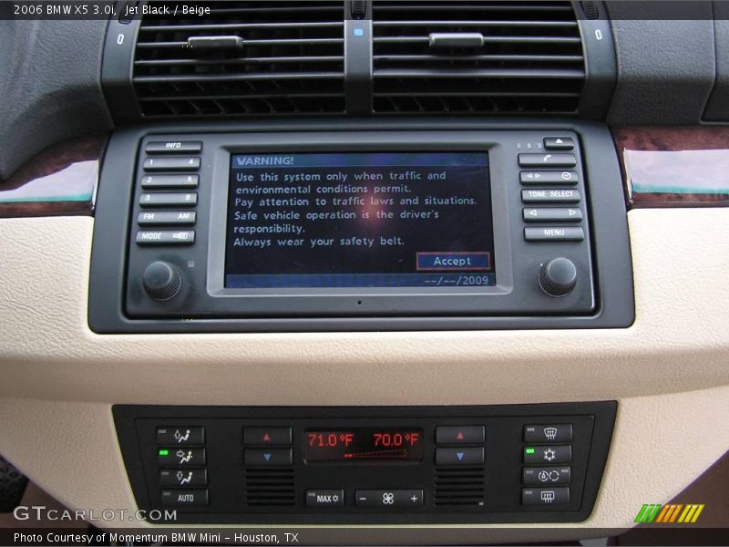 Jet Black / Beige 2006 BMW X5 3.0i
