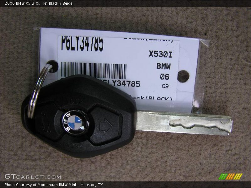 Jet Black / Beige 2006 BMW X5 3.0i