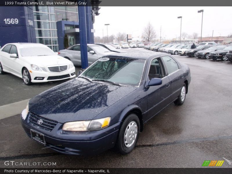 Blue Velvet Pearl / Gray 1999 Toyota Camry LE