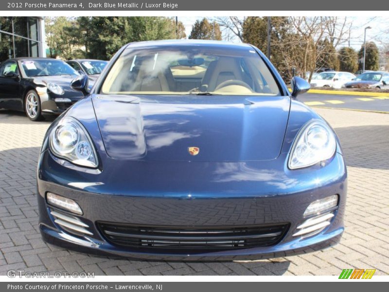 Dark Blue Metallic / Luxor Beige 2012 Porsche Panamera 4
