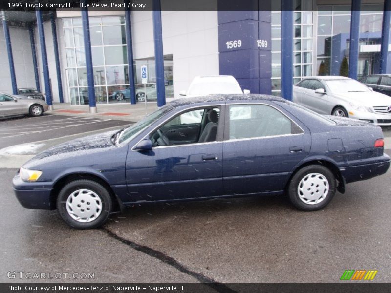 Blue Velvet Pearl / Gray 1999 Toyota Camry LE