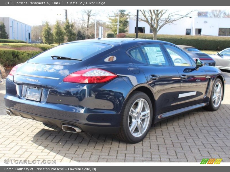 Dark Blue Metallic / Luxor Beige 2012 Porsche Panamera 4