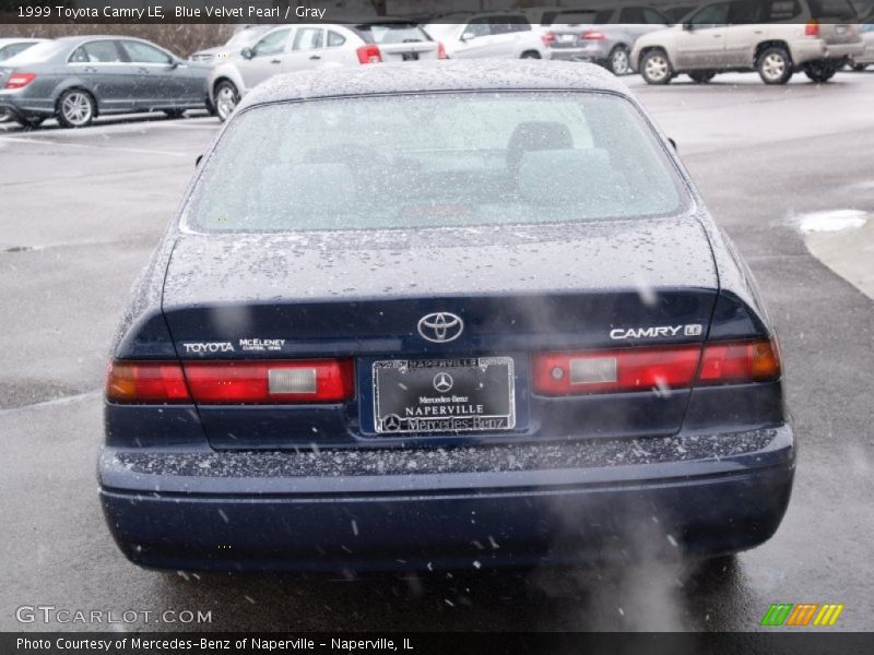 Blue Velvet Pearl / Gray 1999 Toyota Camry LE