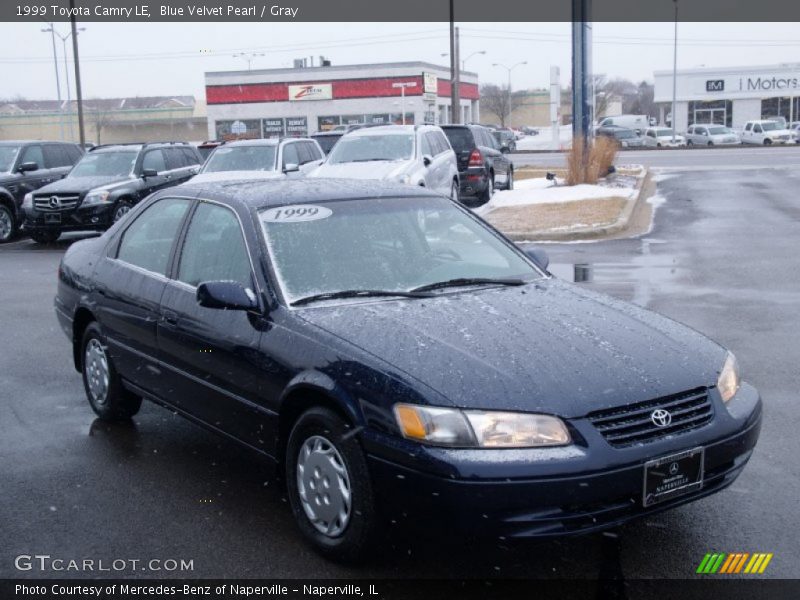 Blue Velvet Pearl / Gray 1999 Toyota Camry LE