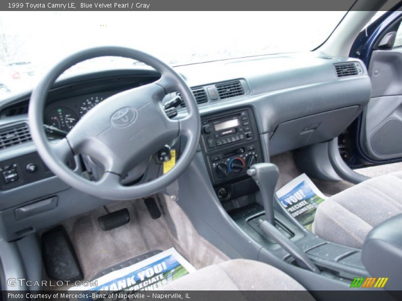 Blue Velvet Pearl / Gray 1999 Toyota Camry LE
