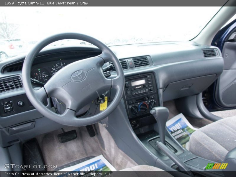 Blue Velvet Pearl / Gray 1999 Toyota Camry LE