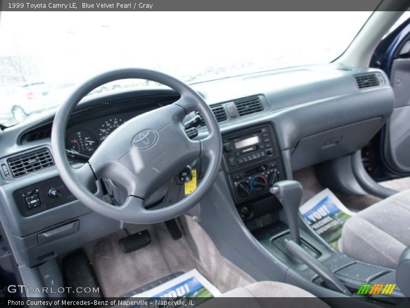 Blue Velvet Pearl / Gray 1999 Toyota Camry LE
