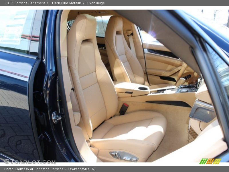 Dark Blue Metallic / Luxor Beige 2012 Porsche Panamera 4