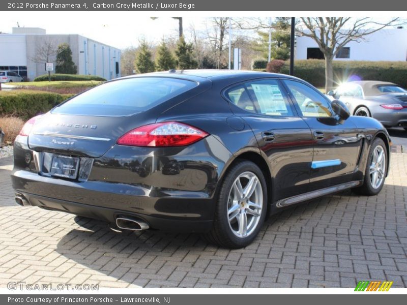 Carbon Grey Metallic / Luxor Beige 2012 Porsche Panamera 4
