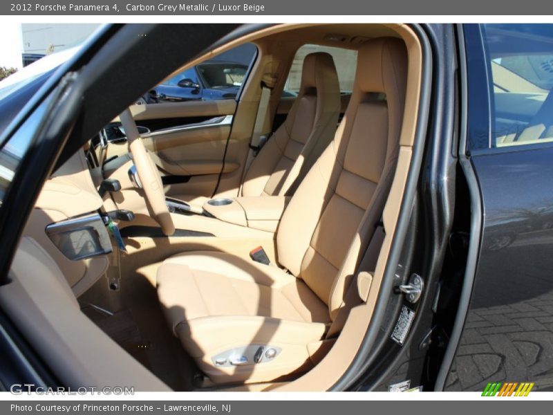 Carbon Grey Metallic / Luxor Beige 2012 Porsche Panamera 4