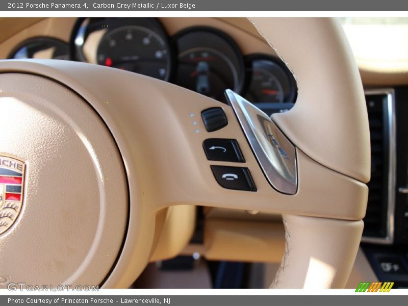 Carbon Grey Metallic / Luxor Beige 2012 Porsche Panamera 4
