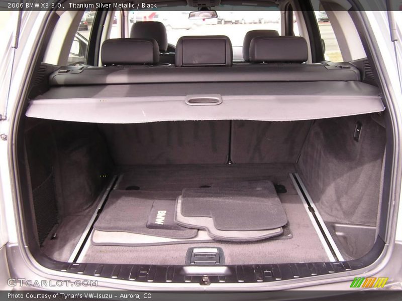 Titanium Silver Metallic / Black 2006 BMW X3 3.0i