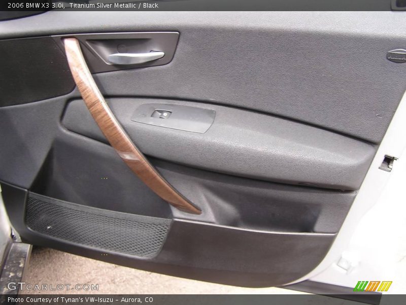 Titanium Silver Metallic / Black 2006 BMW X3 3.0i