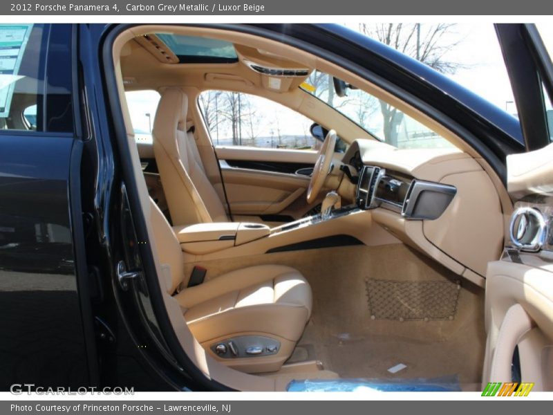 Carbon Grey Metallic / Luxor Beige 2012 Porsche Panamera 4