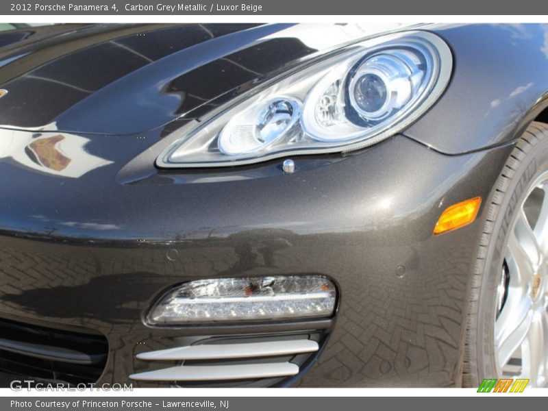 Carbon Grey Metallic / Luxor Beige 2012 Porsche Panamera 4