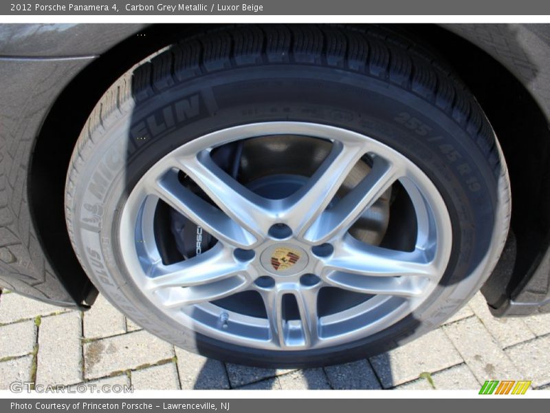 Carbon Grey Metallic / Luxor Beige 2012 Porsche Panamera 4