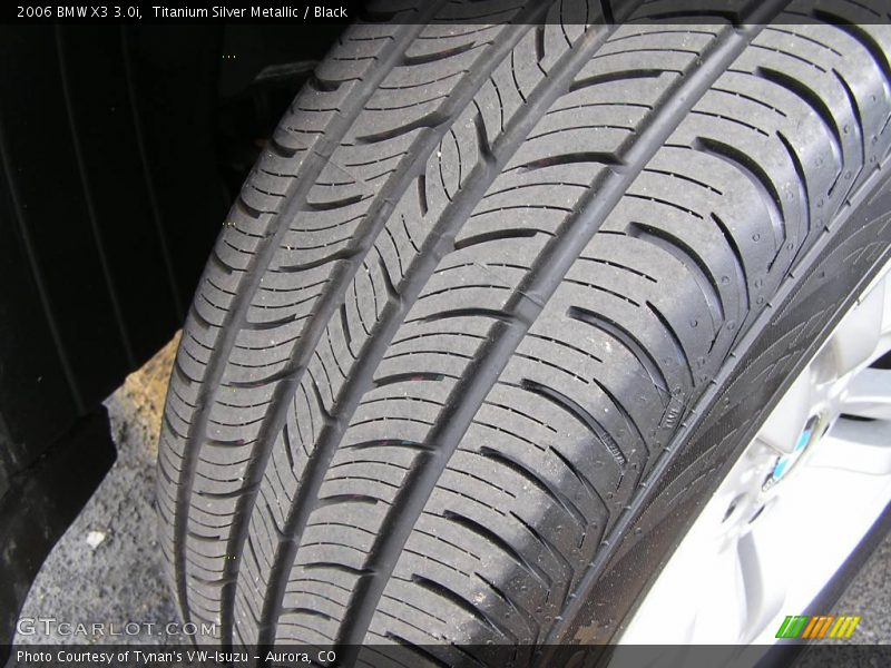 Titanium Silver Metallic / Black 2006 BMW X3 3.0i