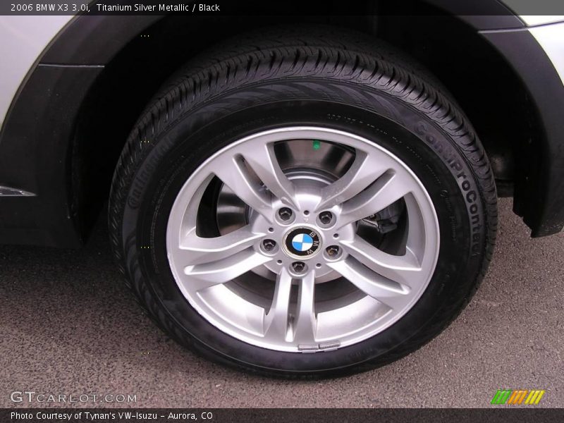 Titanium Silver Metallic / Black 2006 BMW X3 3.0i