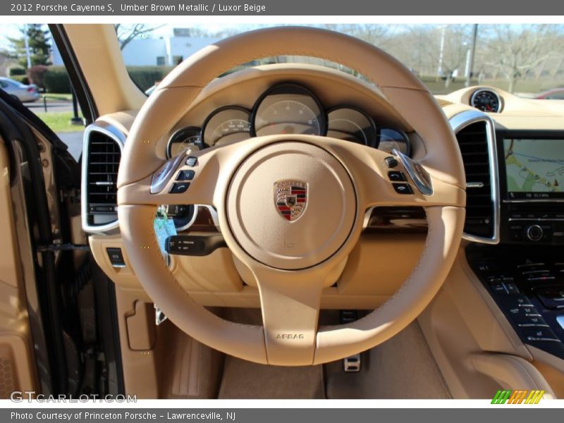 Umber Brown Metallic / Luxor Beige 2012 Porsche Cayenne S