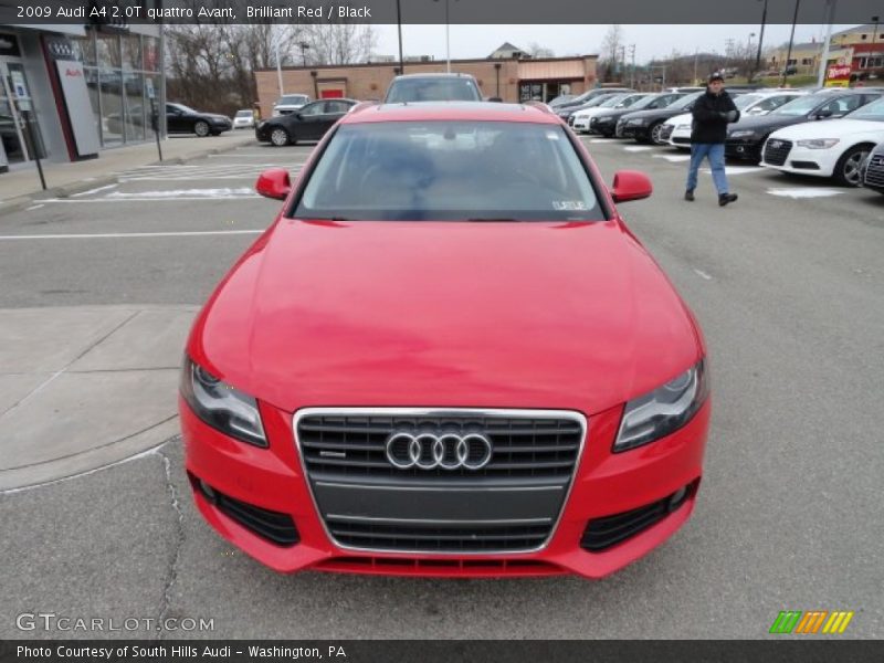 Brilliant Red / Black 2009 Audi A4 2.0T quattro Avant