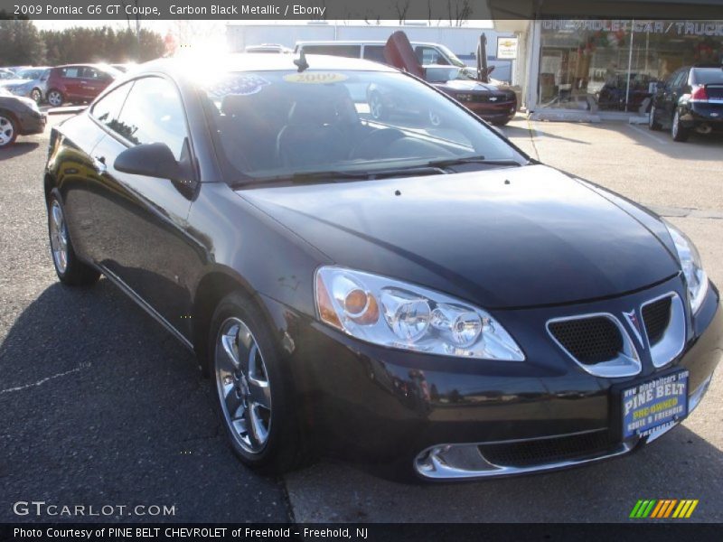 Carbon Black Metallic / Ebony 2009 Pontiac G6 GT Coupe