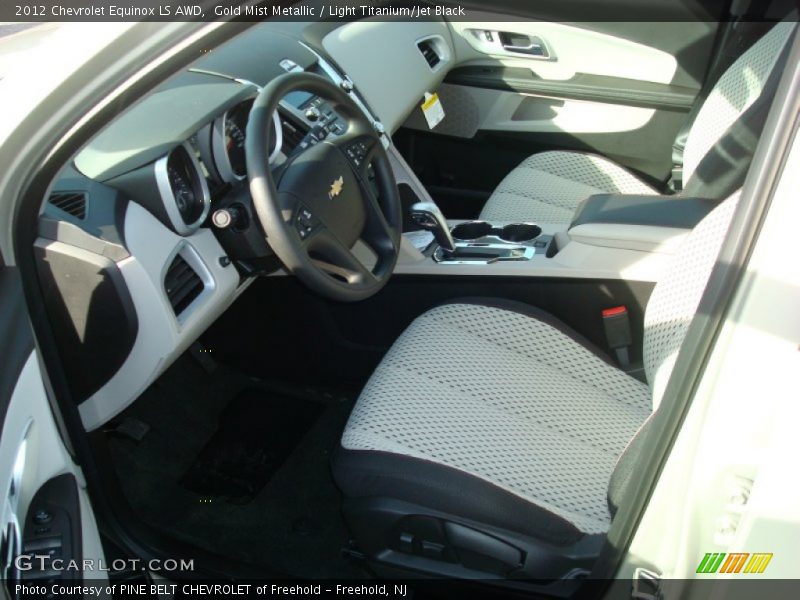 Gold Mist Metallic / Light Titanium/Jet Black 2012 Chevrolet Equinox LS AWD