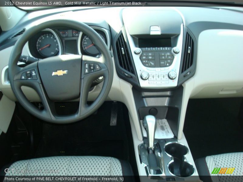 Gold Mist Metallic / Light Titanium/Jet Black 2012 Chevrolet Equinox LS AWD
