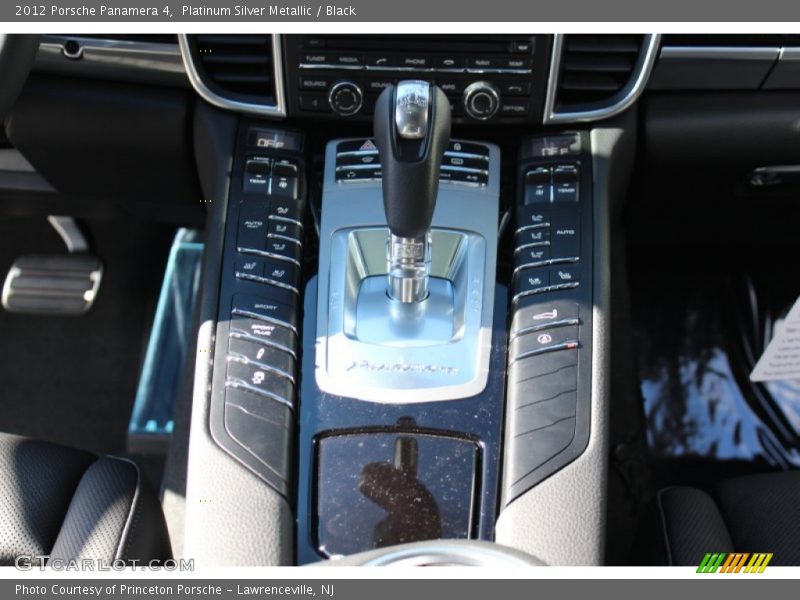Platinum Silver Metallic / Black 2012 Porsche Panamera 4