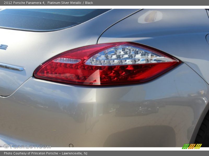 Platinum Silver Metallic / Black 2012 Porsche Panamera 4