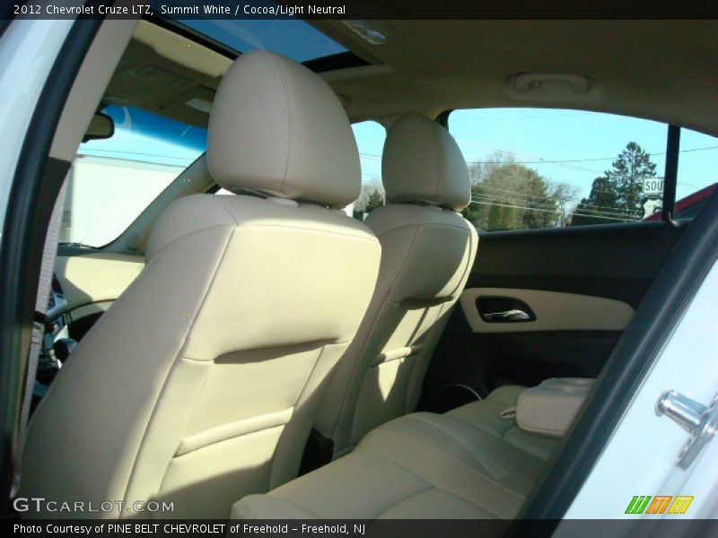 Summit White / Cocoa/Light Neutral 2012 Chevrolet Cruze LTZ