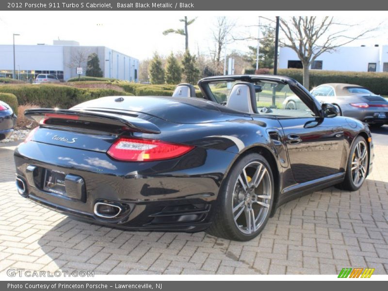 Basalt Black Metallic / Black 2012 Porsche 911 Turbo S Cabriolet