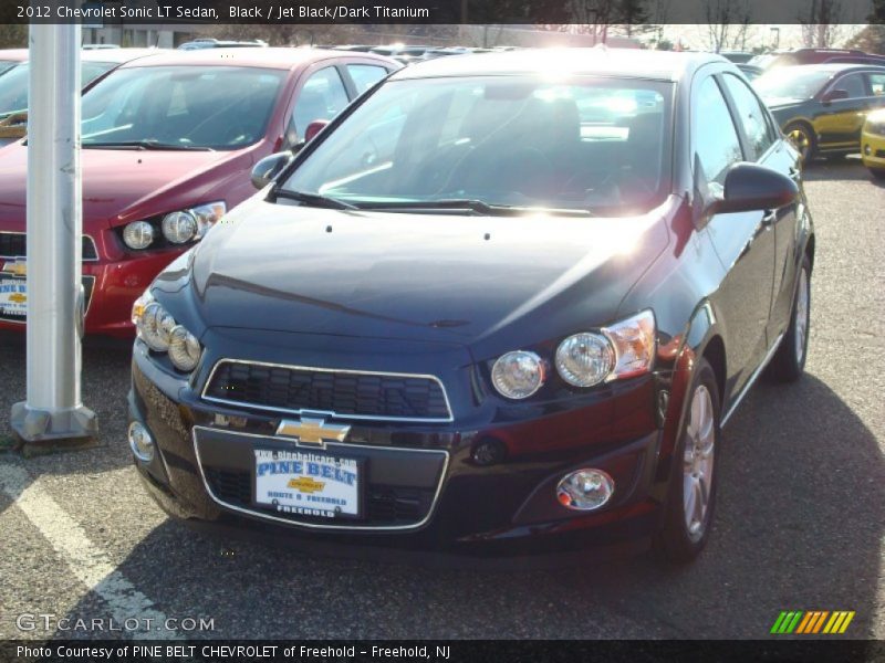 Black / Jet Black/Dark Titanium 2012 Chevrolet Sonic LT Sedan