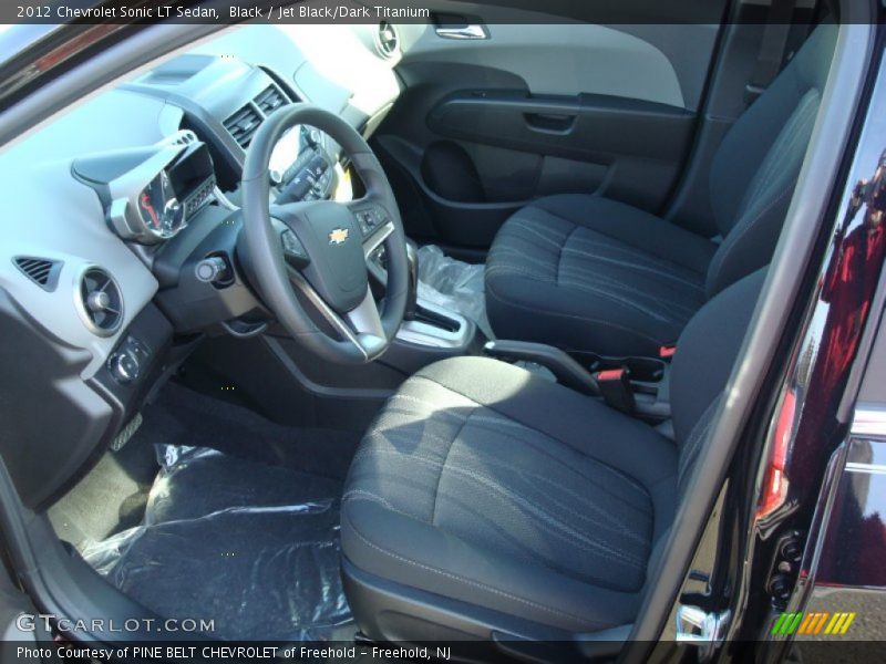 Black / Jet Black/Dark Titanium 2012 Chevrolet Sonic LT Sedan