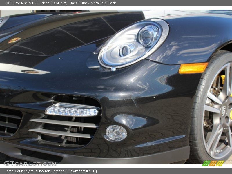 Basalt Black Metallic / Black 2012 Porsche 911 Turbo S Cabriolet