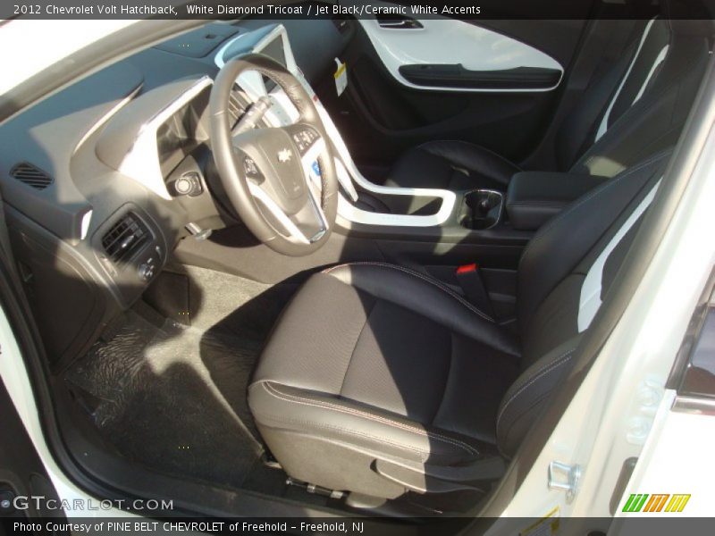 White Diamond Tricoat / Jet Black/Ceramic White Accents 2012 Chevrolet Volt Hatchback