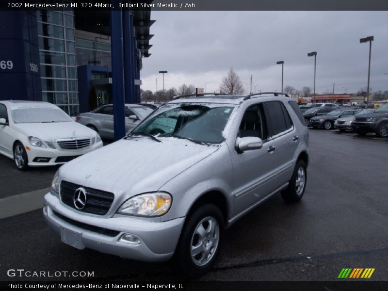 Brilliant Silver Metallic / Ash 2002 Mercedes-Benz ML 320 4Matic