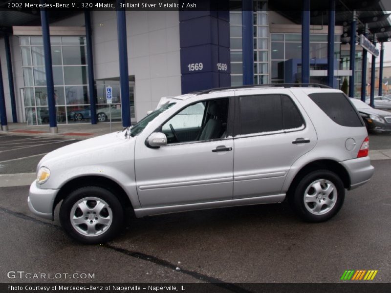 Brilliant Silver Metallic / Ash 2002 Mercedes-Benz ML 320 4Matic