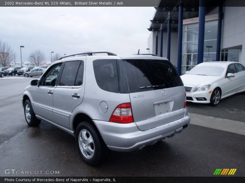 Brilliant Silver Metallic / Ash 2002 Mercedes-Benz ML 320 4Matic
