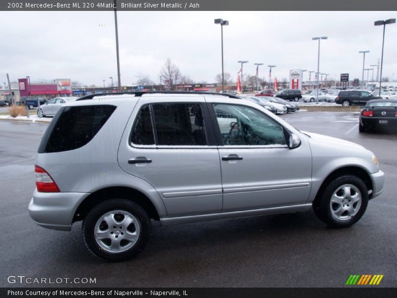 Brilliant Silver Metallic / Ash 2002 Mercedes-Benz ML 320 4Matic