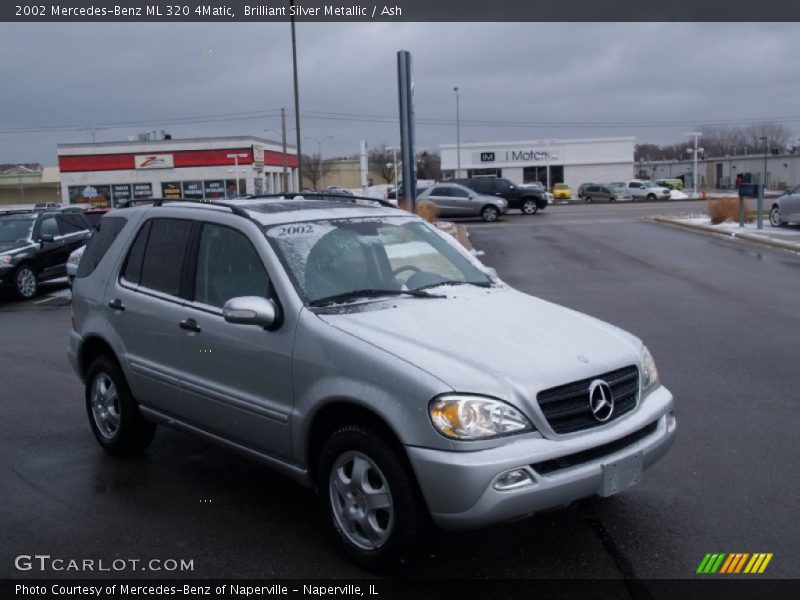 Brilliant Silver Metallic / Ash 2002 Mercedes-Benz ML 320 4Matic