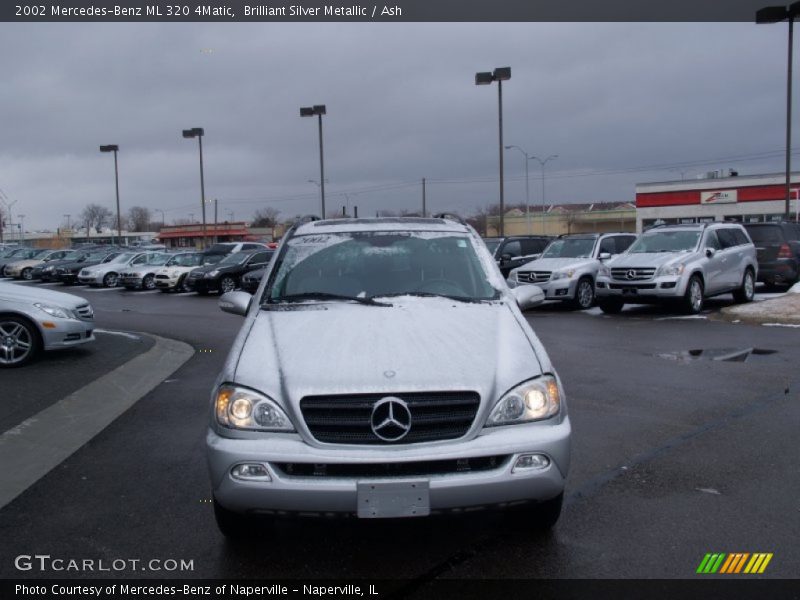 Brilliant Silver Metallic / Ash 2002 Mercedes-Benz ML 320 4Matic