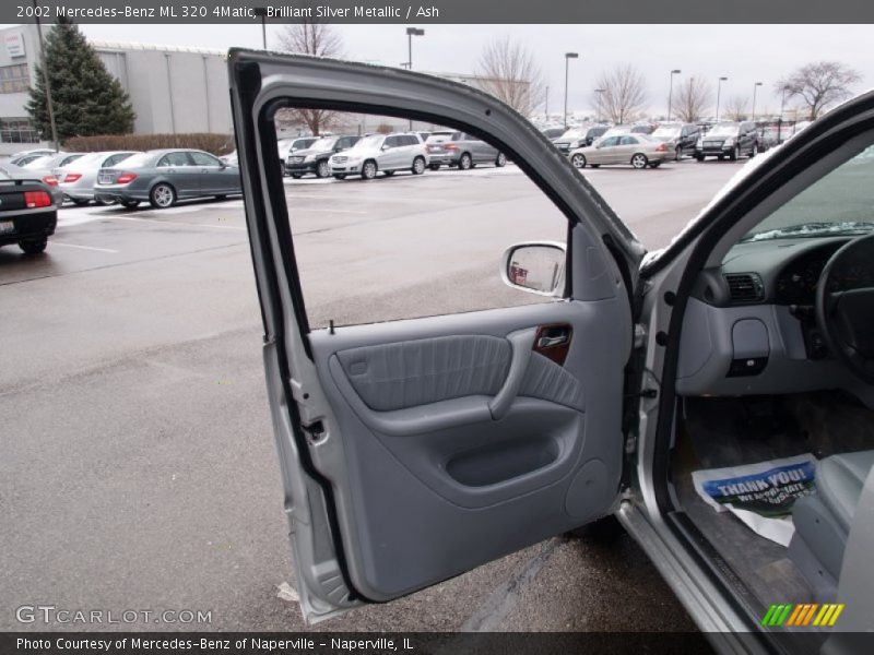 Brilliant Silver Metallic / Ash 2002 Mercedes-Benz ML 320 4Matic