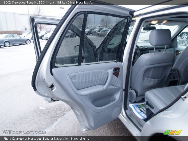 Brilliant Silver Metallic / Ash 2002 Mercedes-Benz ML 320 4Matic