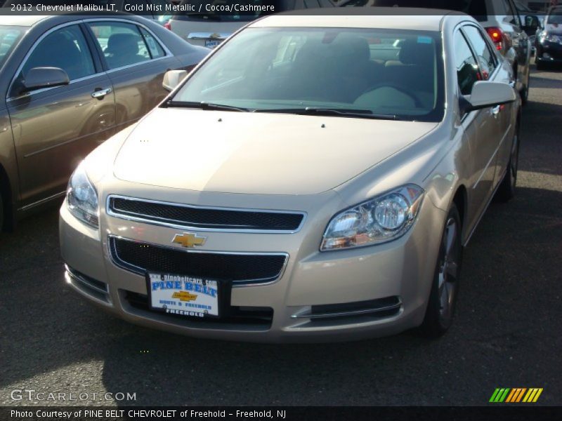 Gold Mist Metallic / Cocoa/Cashmere 2012 Chevrolet Malibu LT