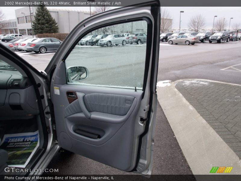 Brilliant Silver Metallic / Ash 2002 Mercedes-Benz ML 320 4Matic